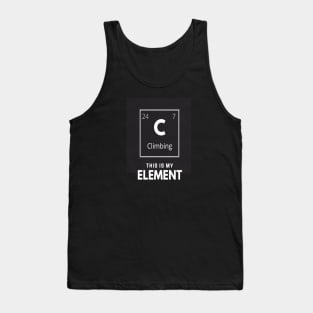 Funny chemical element climbing design Tank Top